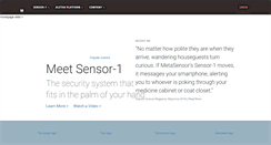 Desktop Screenshot of metasensor.com